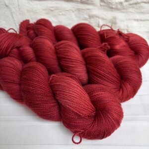 Hand dyed merino high twist sock yarn