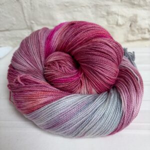 Hand dyed merino high twist sock yarn