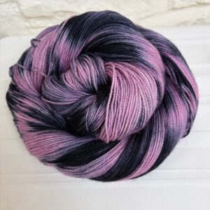 Hand dyed bluefaced leicester high twist sock yarn